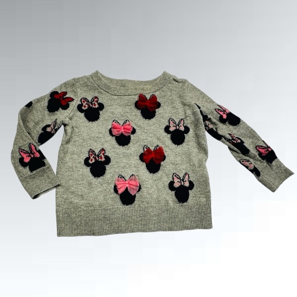 GAP Minnie Mouse Sweater & GAP Minnie Mouse Jeans with Bows - Size: 12-18 mths - Picture 3 of 6